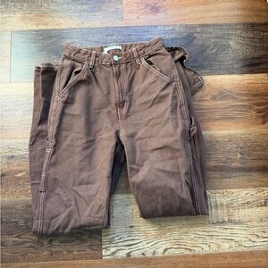 PacSun Dark Brown Carpenter Pants